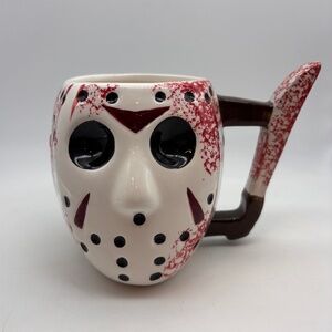 Friday the 13th Jason Voorhees Sculpted Mask and Knife Ceramic Mug